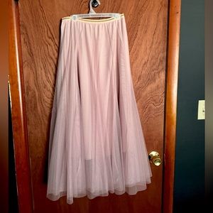 Pink Tulle Maxi Skirt from Chicwish!